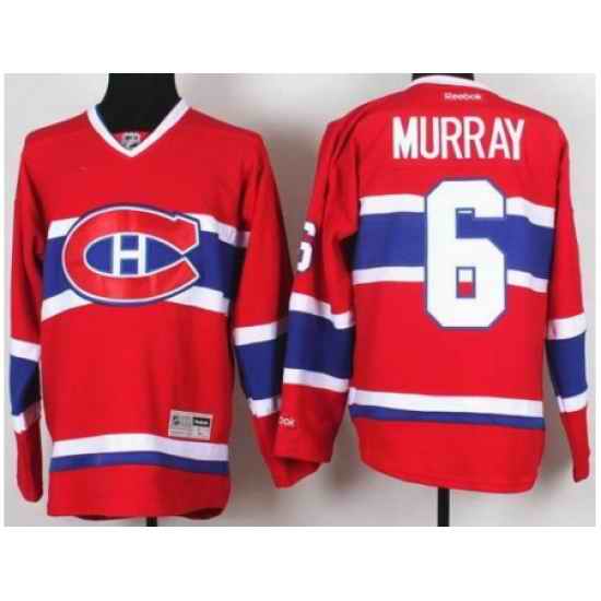 Montreal Canadiens 6 Douglas Murray Red NHL Hockey Jerseys